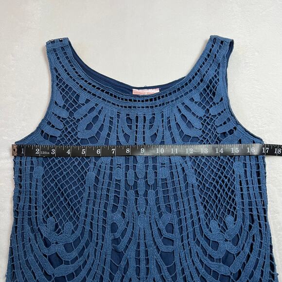 Romeo & Juliet Couture Sleeveless Crochet Mini Dress Size S NEW Party Old Money - Picture 8 of 9